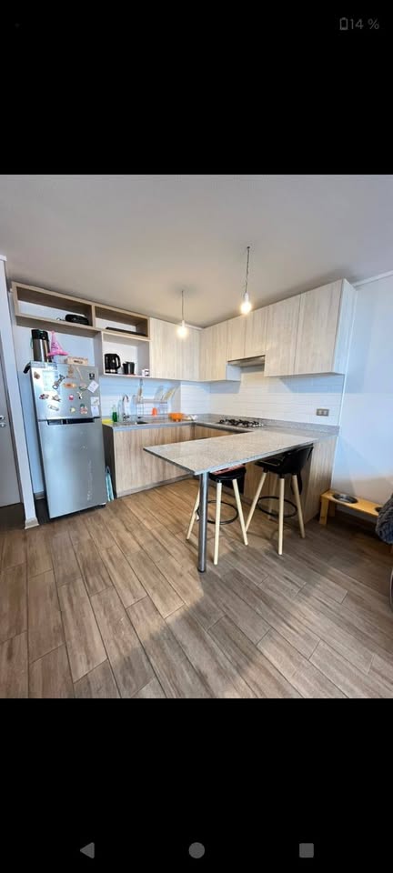 Arriendo departamento 2 habitaciones 1 baño semi amoblado